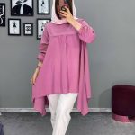 مانتو شومیز بلند سپیده کد 37432 - Image 4