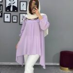 مانتو شومیز بلند سپیده کد 37432 - Image 5