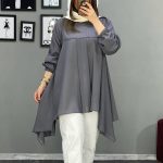مانتو شومیز بلند سپیده کد 37432
