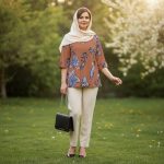 شومیز مانتویی بهاران