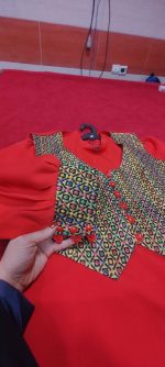 ست دو تیکه پیراهن و جلیقه طرح دلربا - Image 4