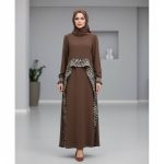 پیراهن عبایی طرح نرگس کد 12386 - Image 3