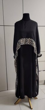 پیراهن عبایی طرح نرگس کد 12386 - Image 4