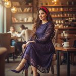 پیراهن طرح آوا کد 5047