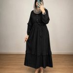 مانتو بلند نیلی کد 116